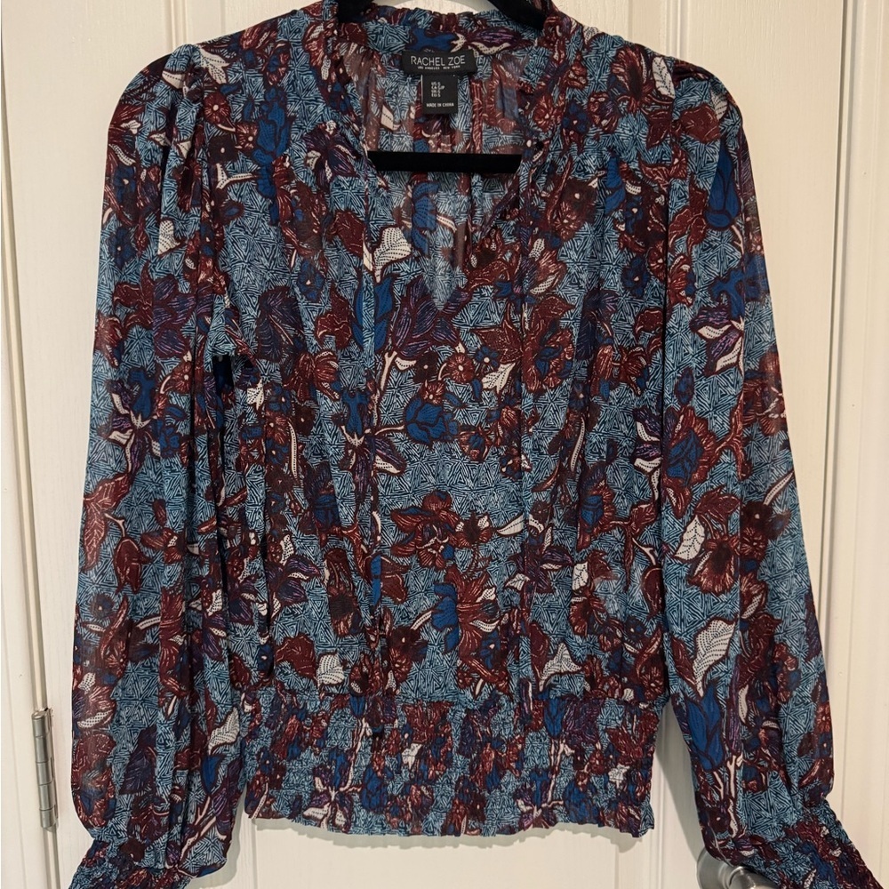 Rachel Zoe Multicolor Floral Blouse
